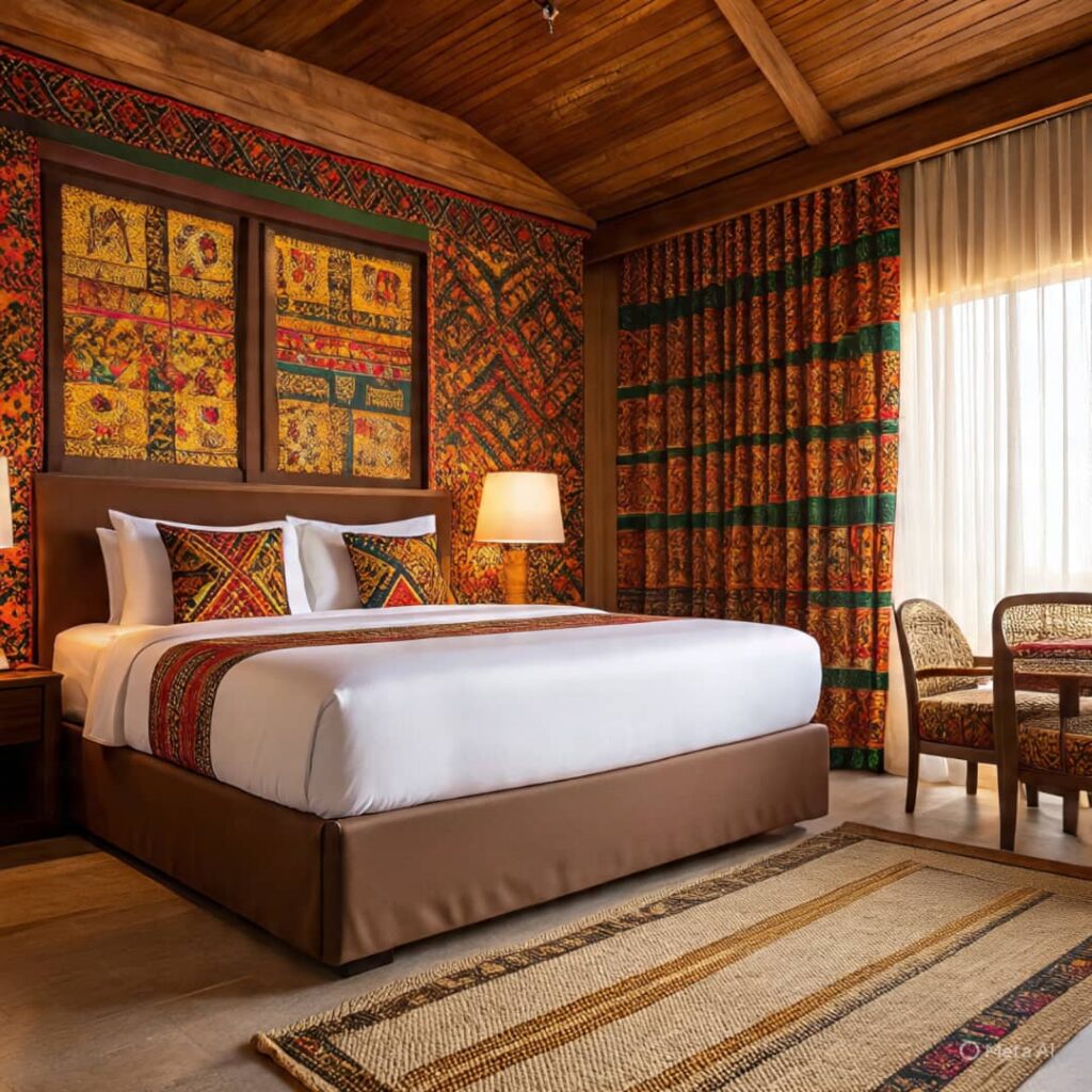 Bosom Premium Lodge Karshi, where every room embraces the warmth of African elegance.